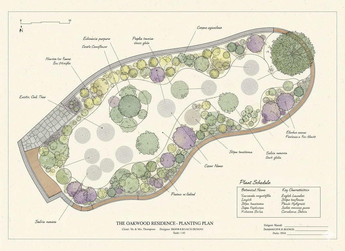 Beplantningsplaner tjeneste